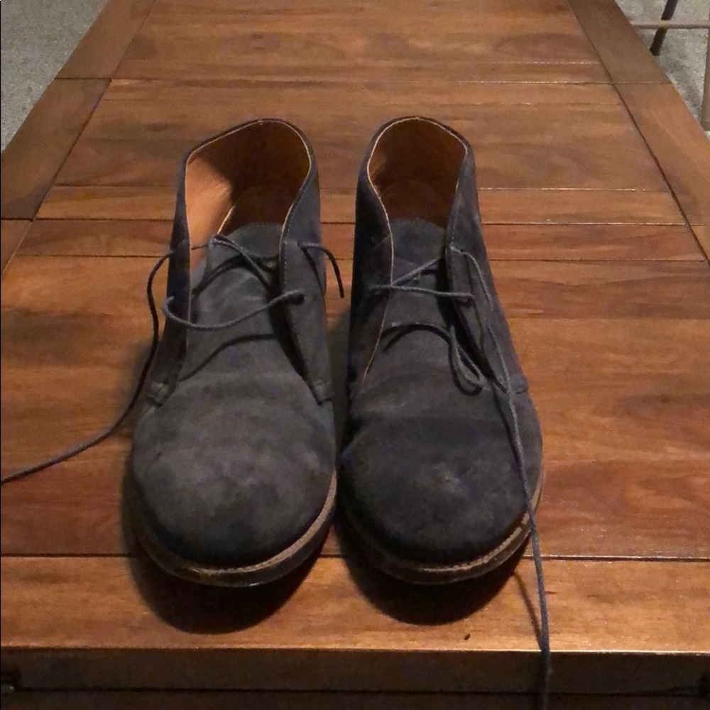 JCrew suede boots in Navy Blue